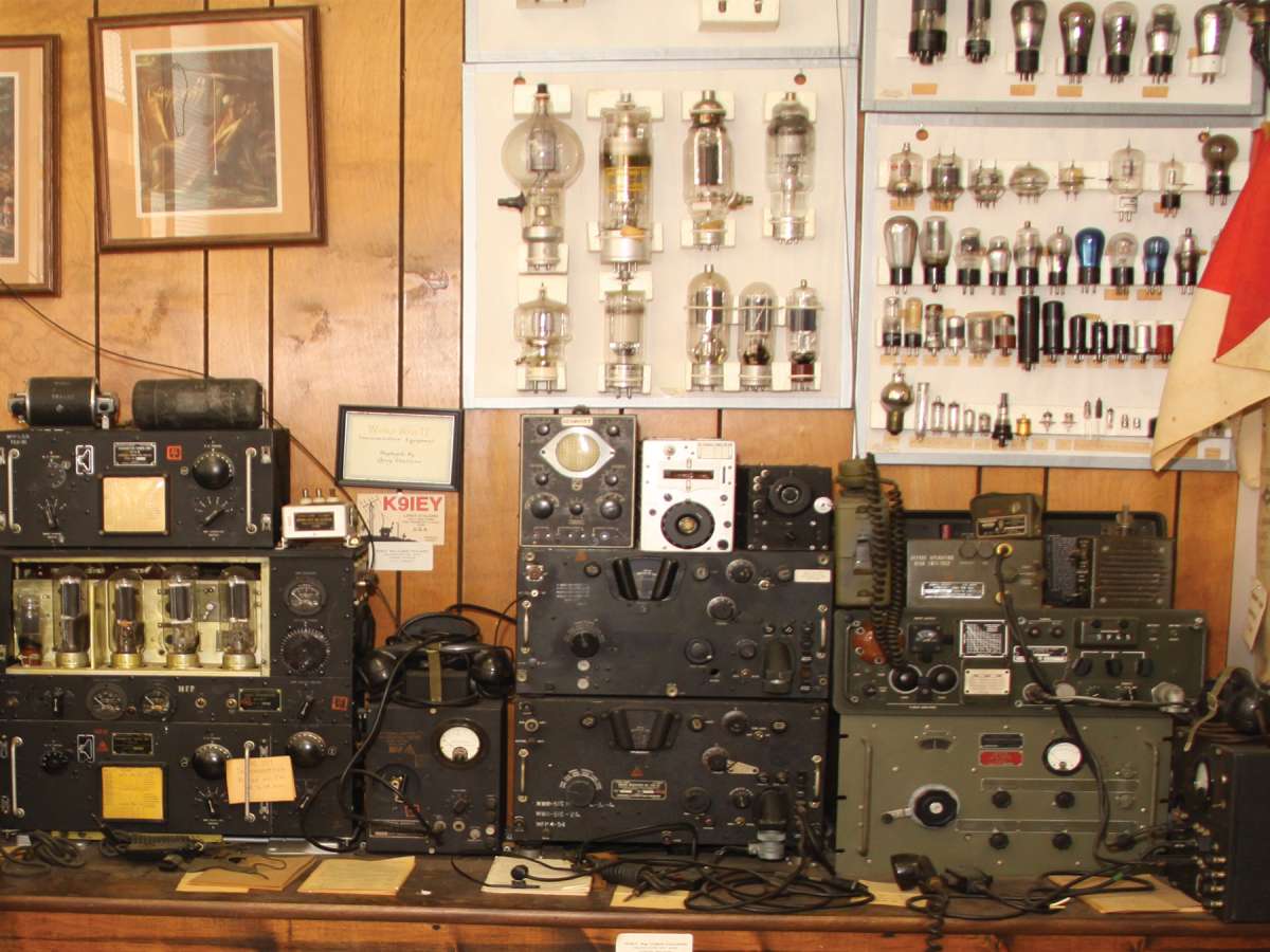 Historic military field radios and communication equipment